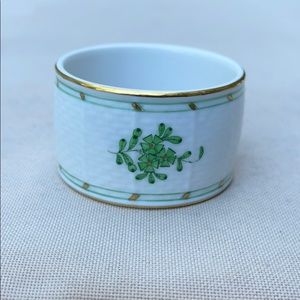 Herend Chinese Bouquet Green Napkin Ring 2.25